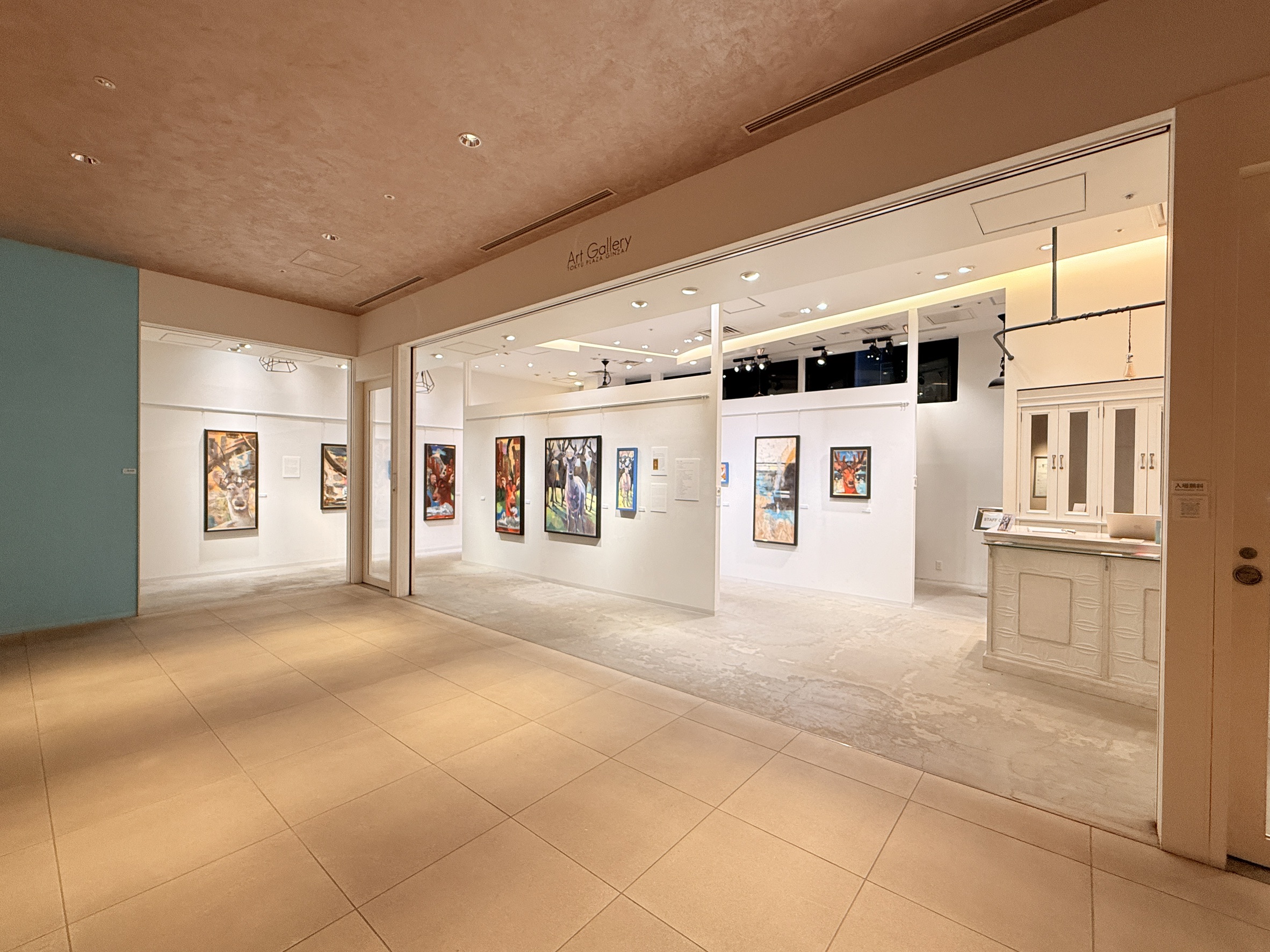 「奈良のシカと神鹿 森久杏子展」Ginza Novo